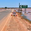 Glendambo Floodwaters brings new life to the Desert.