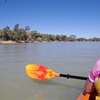 Kayaking in the Simpson Desert.