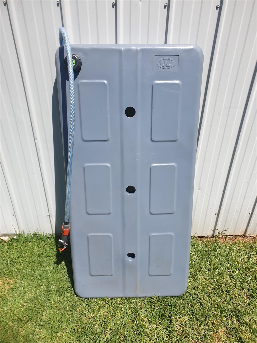 Slim line 60L water polytank (Opposite Lock) for 4x4, caravan, canopy