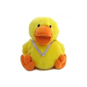 A plush toy duck