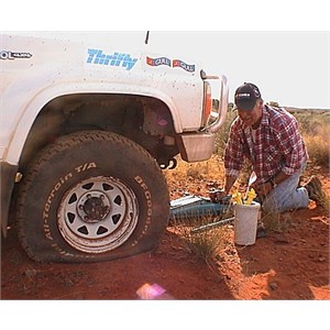 An unfortunate flat front tyre