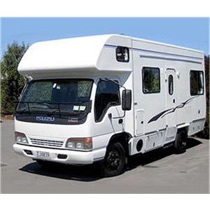 2000 Izuzu NPR truck camper