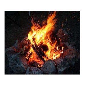 A nice blazing camp fire