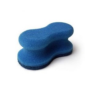 A blue coloured sponge