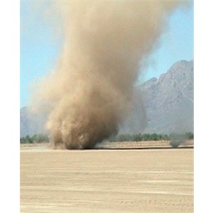 A large willy willy (also known as a dust devil). Credit - Nasa 