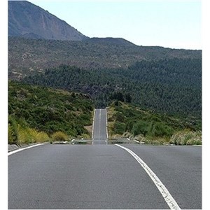 A mirage on a highway