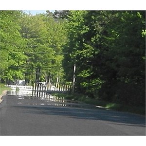 An inferior mirage on a road