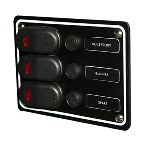 A battery switch panel