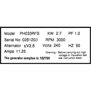 Non-inverter specifications