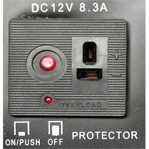 Battery charging outlet 