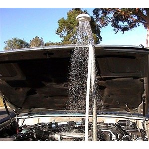 Vehicle shower in action