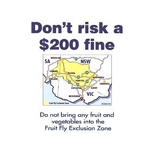 3 states called the "Fruit Fly Exclusion Zone"