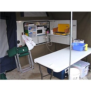 Storage solutions from Wandering Star Trailers