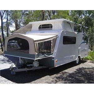 Pop top variation also known as an extendable caravan