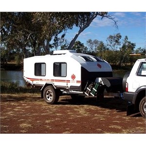 Compact off road caravan