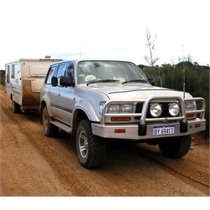 Tyres on the caravan are the same as the tyres on the tow vehicle