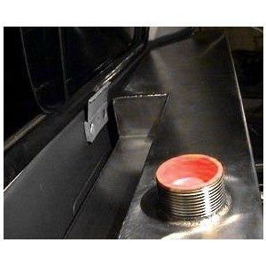 Inlet pipe for a stainless steel water tank