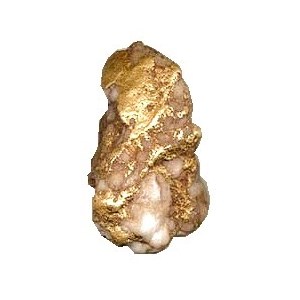 Specimen on white quartz