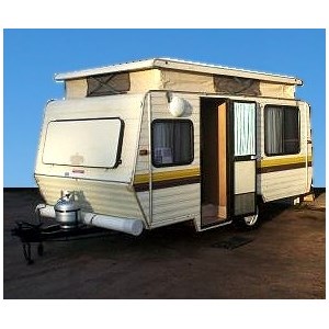Secondhand pop-top caravan