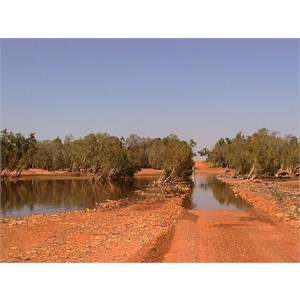 Water flooding on the track