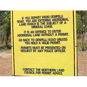 Permit Required sign