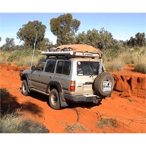 Washout on an abandoned section