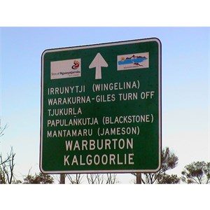 Warburton Kalgoorlie sign