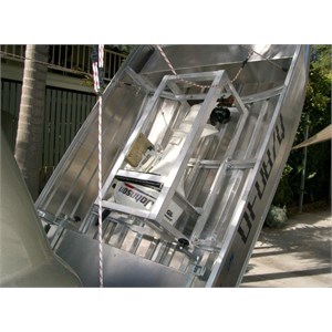 Outboard motor rack housing