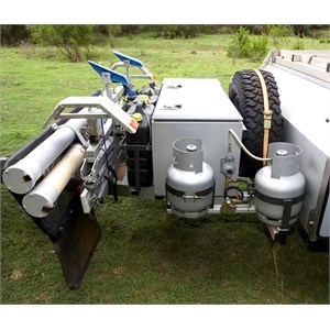 Foldable boat trailer