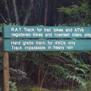 R.A.T Track & 4WD Track to Montezuma Falls 