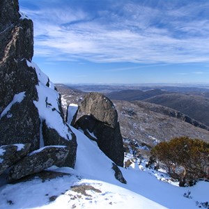 Eastward view off Porcupine rocks outcrop