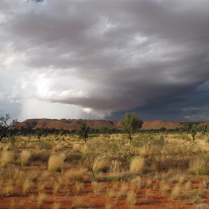 Storm over George Gill Range