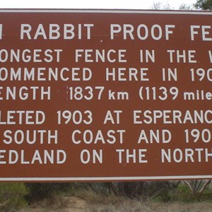 Rabbit Proof Fence Parking Bay