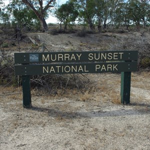 Murray-Sunset National Park Sign