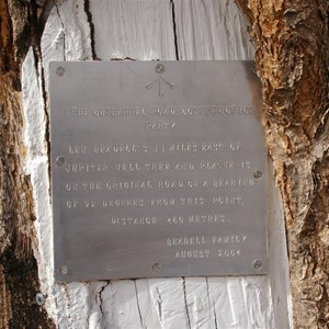 Len's Jupiter Well Tree and Plaque
