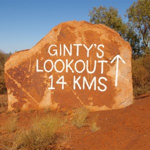 Ginty's Lookout Sign