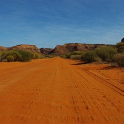 The Kennedy Range  viewed from the road into the camp