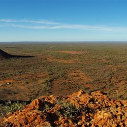 View from the escarpment with the camp ground below