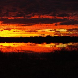 sunset at Lake Nallan
