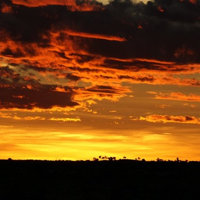 That spectacular sunset (as they all are out here)