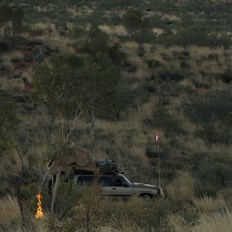 Camped by the track to Helena Spring