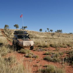 At the turn to Warrabuda Soak - Helena Spring Track