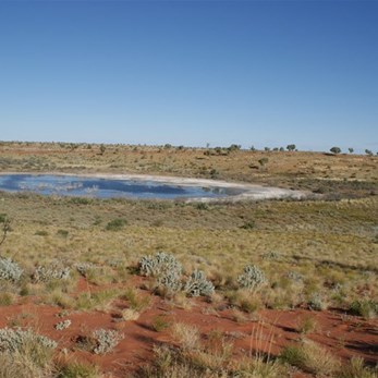 Warrabudda Soak - Note car on right for scale.