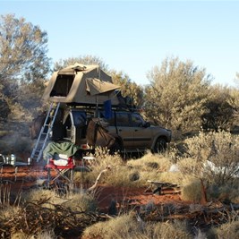 Camped in the scrub by the DCR