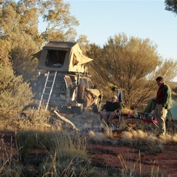 Enjoying the fire in the last light of the afternoon