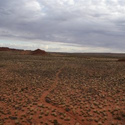 Track south west from Hanging Rock towards Meeting Gorge