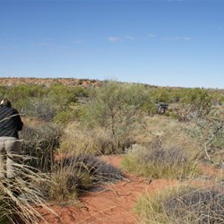 Doing the Confluence Shuffle. John and Suzette zeroing in on 20S 123E.