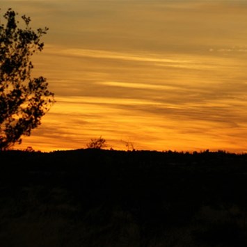 Sunset from the sand dune.