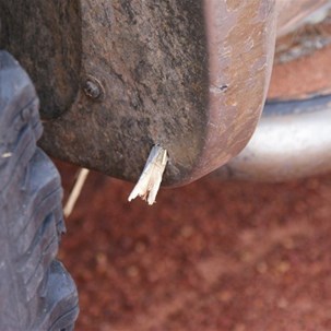 Imagine what that would have done to a tyre!!!