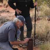 Testing the bore depth -Bloody Deep!